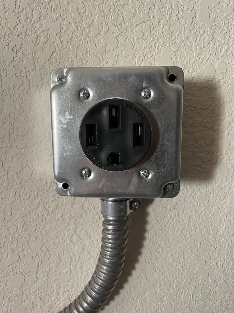 NEMA 14-50 outlet installed for Smart Home Electrical in East Greenville